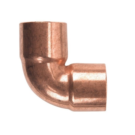 B & K NIBCO 1-1/4 in. Sweat X 1-1/4 in. D Sweat Copper 90 Degree Elbow 1 pk W01525D